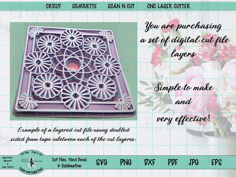 Download 3D Multi Layered Cricut Cut File Cricut SVG Marigold ...