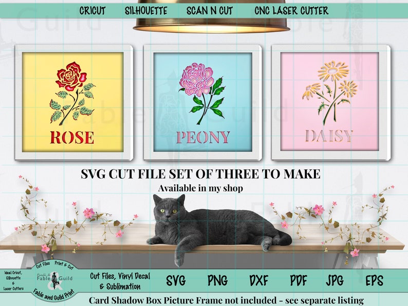 Download Cricut SVG Rose Botanic Flower 3D Multi Layered Cricut Cut ...