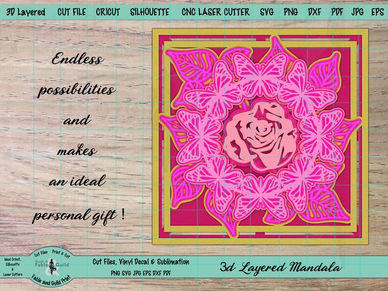 Free Free Layered Mandala For Cricut 715 SVG PNG EPS DXF File
