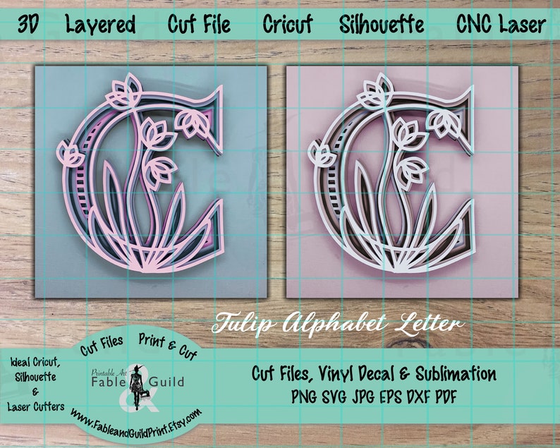 Download 3D Layered Letter 3D Multi Layer Mandala SVG Cut File ...