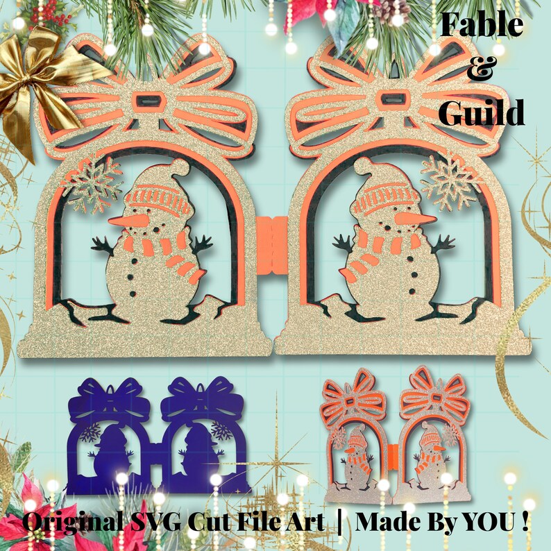 Download 3d Multi Layered Cricut Cut File SVG Snowman Christmas ...