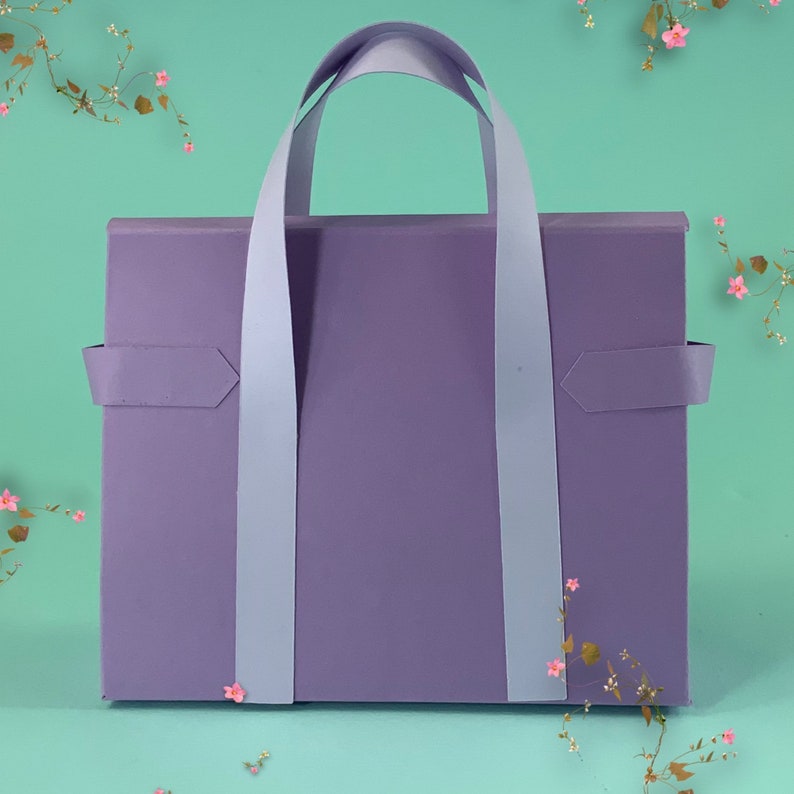 Purse Favor Box SVG Cut File Project for Cricut Cardstock Etsy