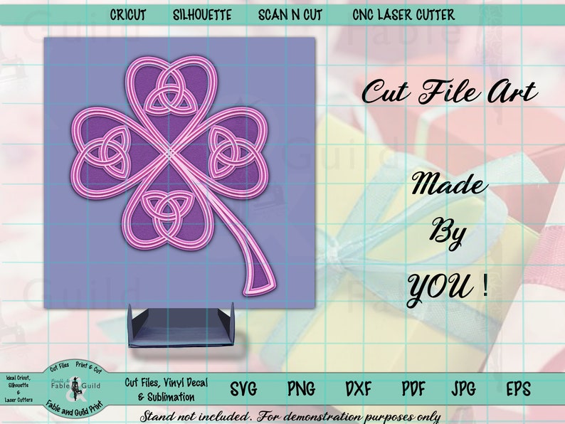 Download 3d Layered Shamrock Home Decor SVG Cut Files Cricut Celtic ...