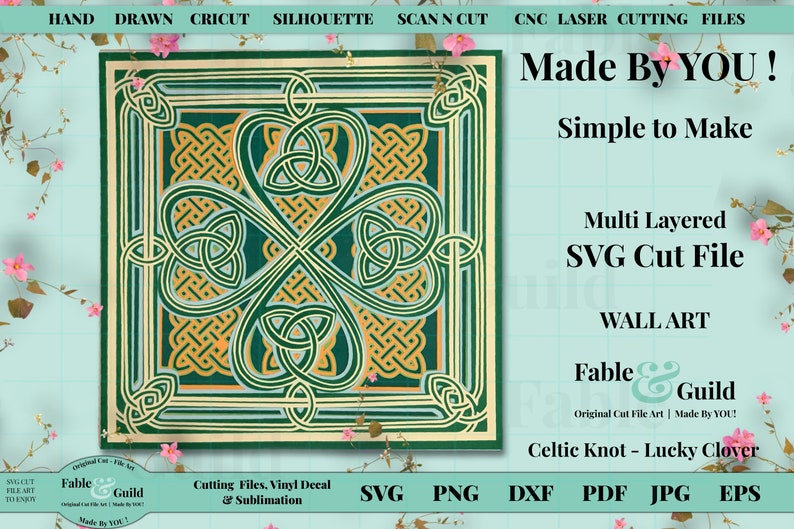 Download 3d Multi Layered Cricut Cut File SVG Four Leaf Clover ...