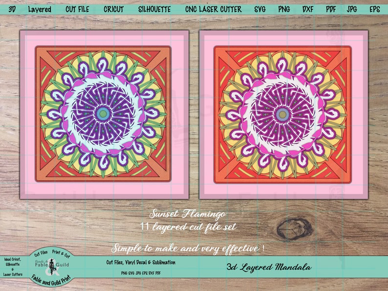 Download 3D multi Layered Cricut SVG Cut File Cricut Mandala ...