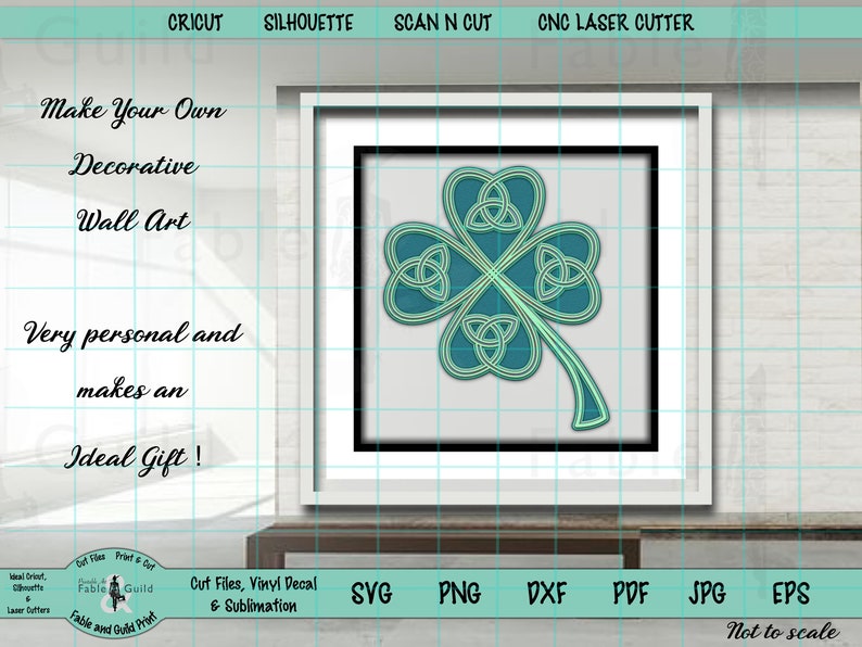 3d Layered Shamrock SVG Cricut Cut File Celtic Trinity ...