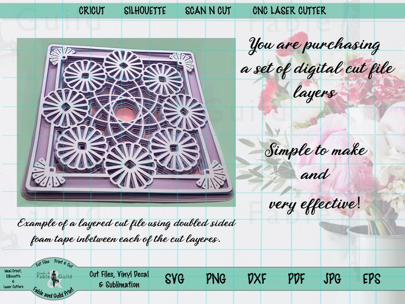 Download 3D Flower Mandala Cricut SVG Cut File Lotus Flower Cricut ...