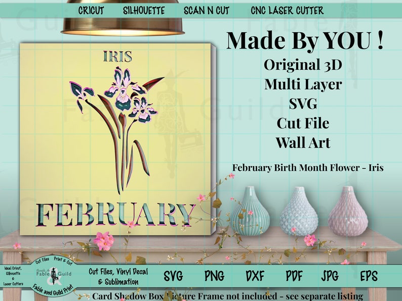 Download Birthday Month Flower SVG Beautiful Layered Cutting File ...