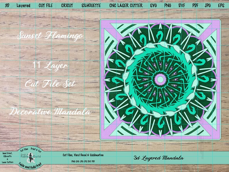 Download 3D multi Layered Cricut SVG Cut File Cricut Mandala ...