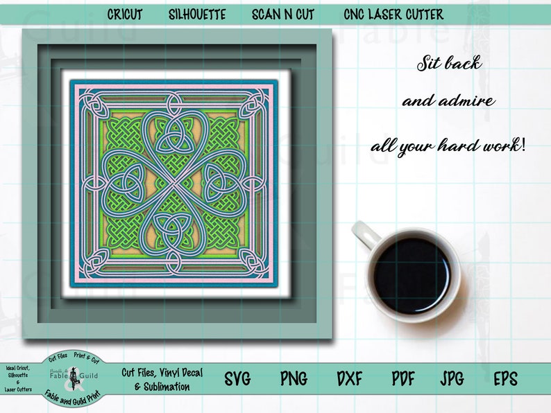Download 3d Multi Layered Cricut Cut File SVG Four Leaf Clover ...