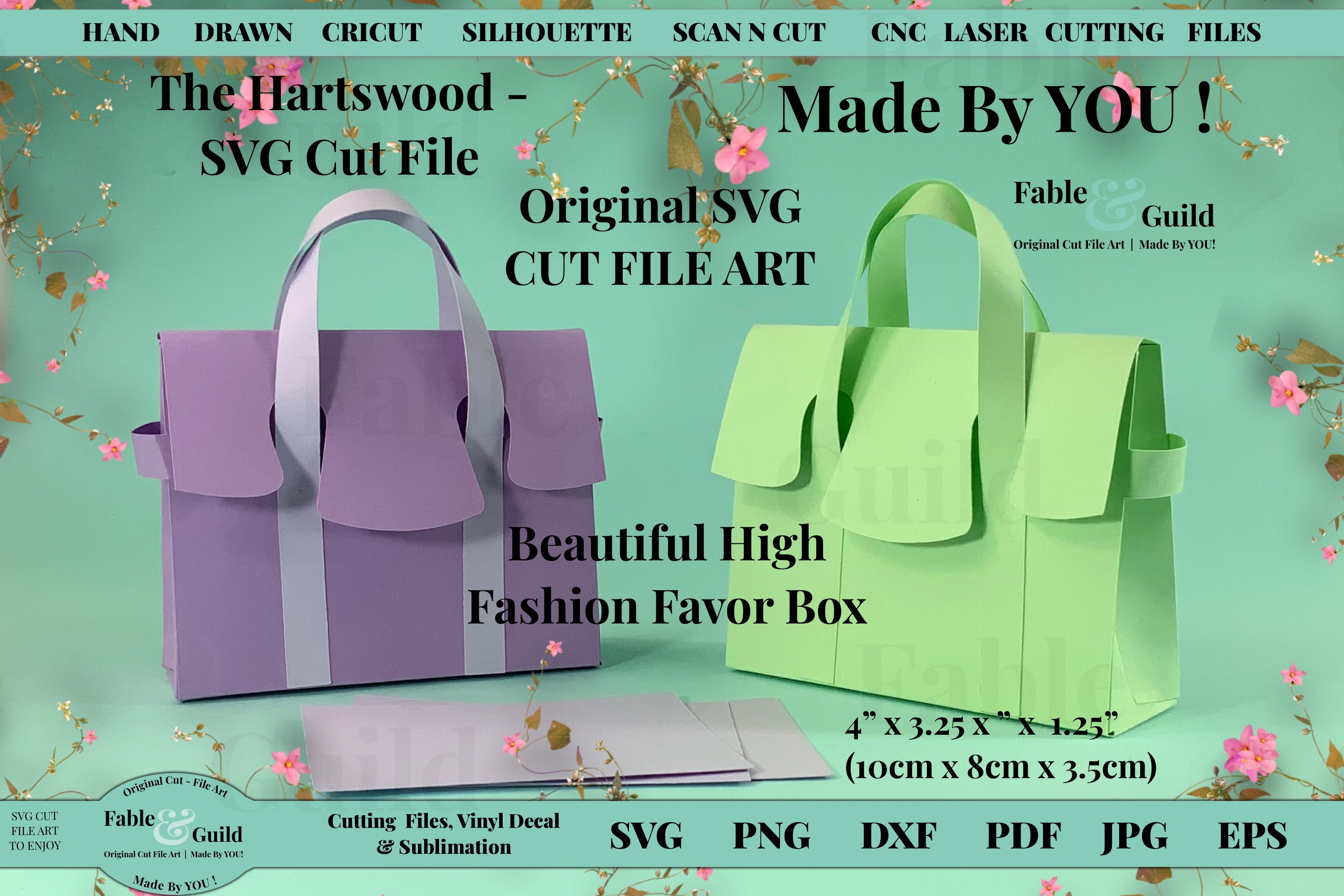 Jelly Bag SVG Cutting Files for Cricut / Boho Beach Basket / 