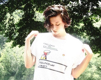 Camp Dropout "Feelings was Caught" T-shirt - streetwear / boyfriend gift / birthday gift / trucker hat / Atlanta Ga deadstock.