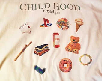 Camp Dropout "Child Hood Nostalgia" T-shirt - streetwear / boyfriend gift / birthday gift / trucker hat / Atlanta Ga deadstock.