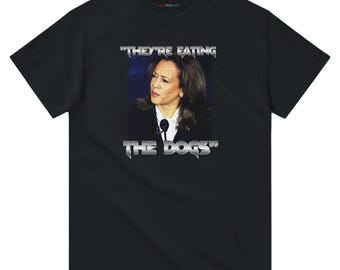 Camp Dropout "They're eating the dogs" T-shirt - streetwear /  friend gift / girlfriend gift / 2024 gift / Atlanta Ga deadstock.