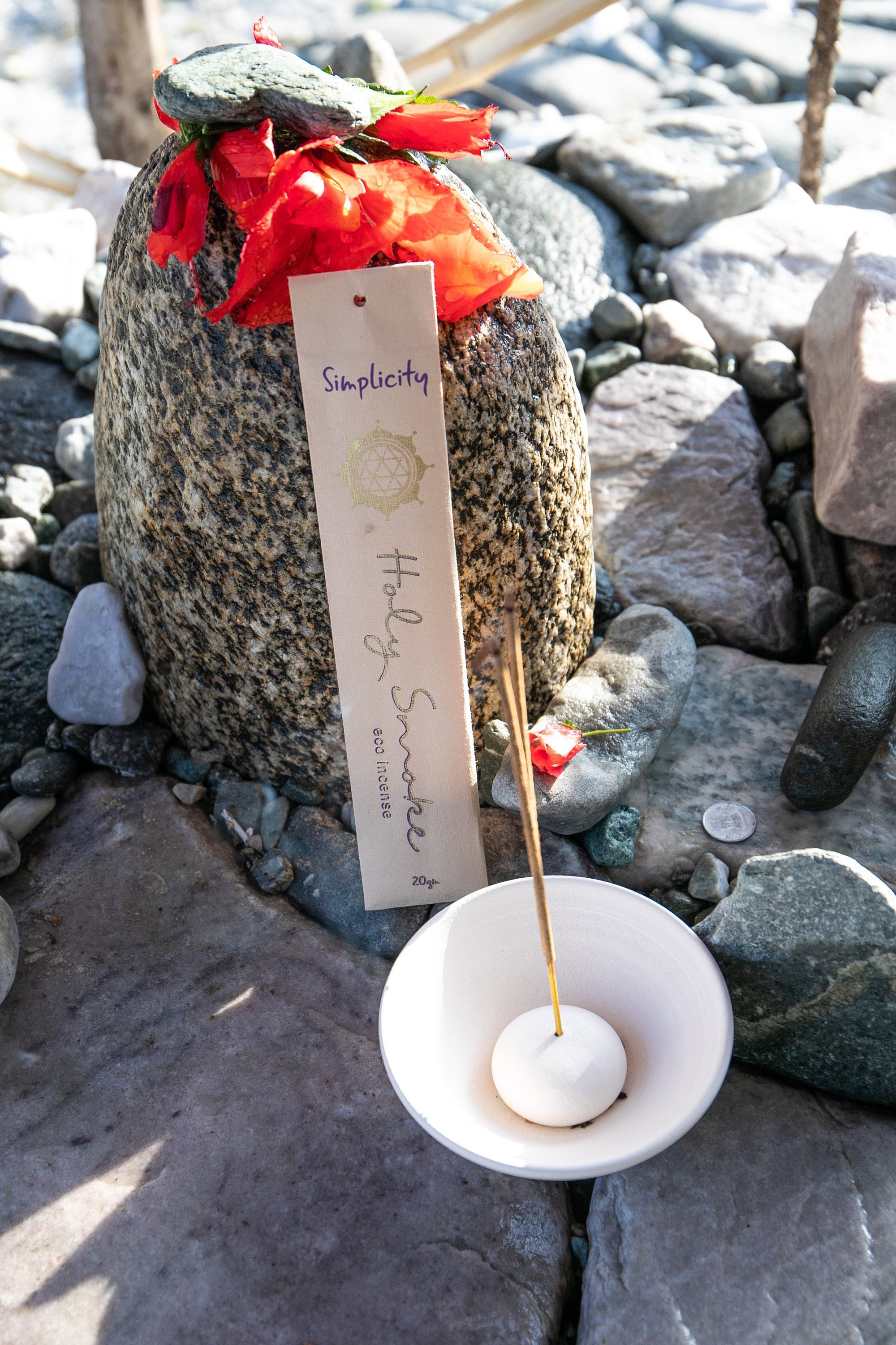 1 X SIMPLICITY Holy Smoke Eco Incense Packet Natural Incense Non Toxic