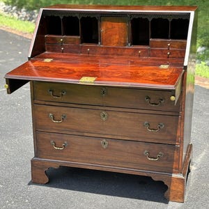 18th Century George III Slant-Front Desk