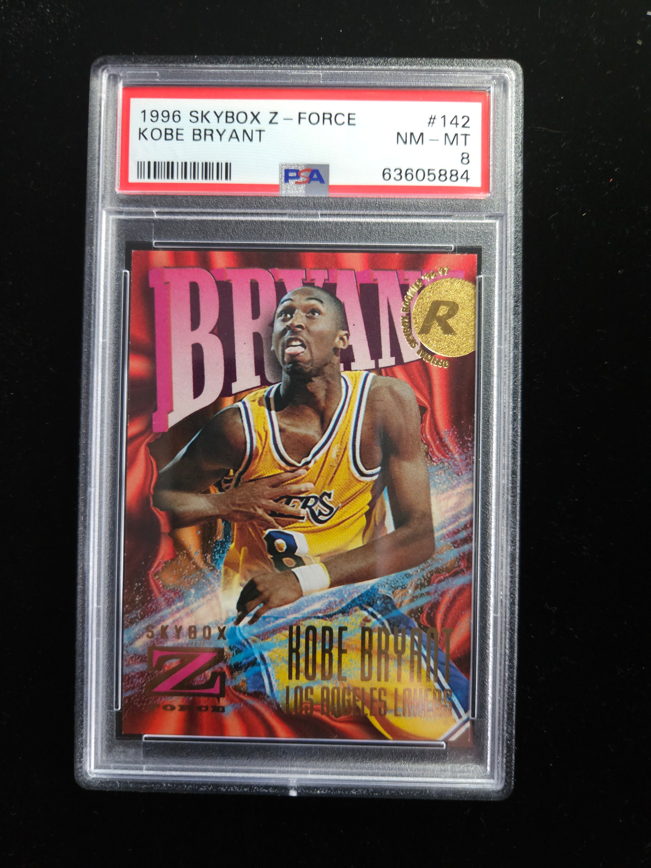 1996 Skybox Z Force Kobe Bryant Signed Autographed RC Rookie Card