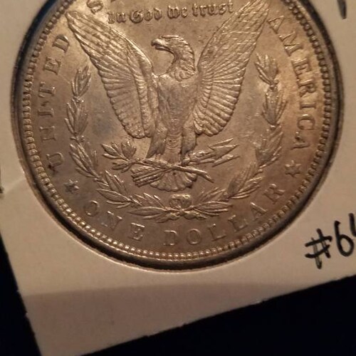 1890 AU Morgan Silver Dollar COIN - retailer - Lot# 799