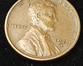 1929 D  Lincoln Cent  XF/ AU    Key date  - lot # 420