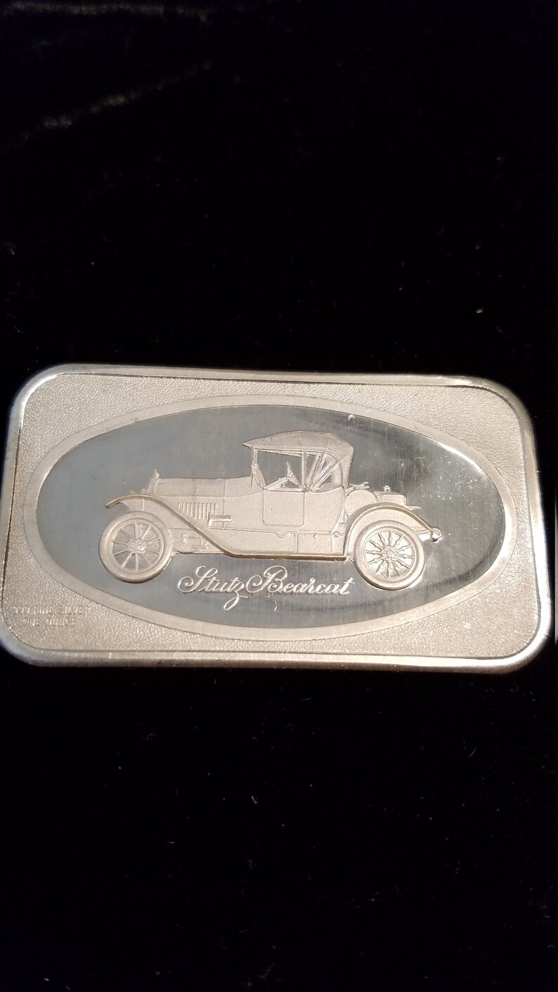 Stutz Bearcat Automobile 1 Ounce 999 Vintage Silver Bar. - Etsy