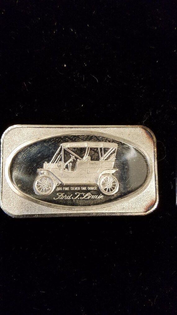 Buy Ford T Lizzie Automobile 1 Ounce Vintage Silver Bar. Madison