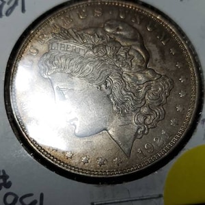 1921 Silver Morgan Dollar AU+ Lot#981