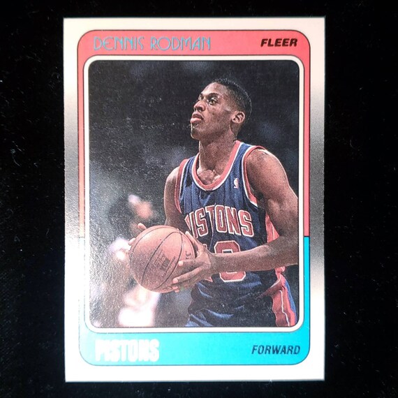 1988 Fleer Basketball 43 Dennis Rodman Pistons RC Rookie HOF NM 