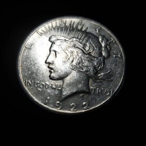 1922 S Silver Peace Dollar XF++/ AU -  Key date -  Discounted - Cleaned or Polished?  Lot# 303