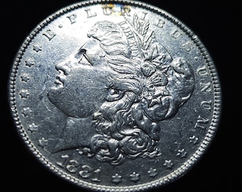 1881 Morgan Silver Dollar Coin - AU   - Lot# 815