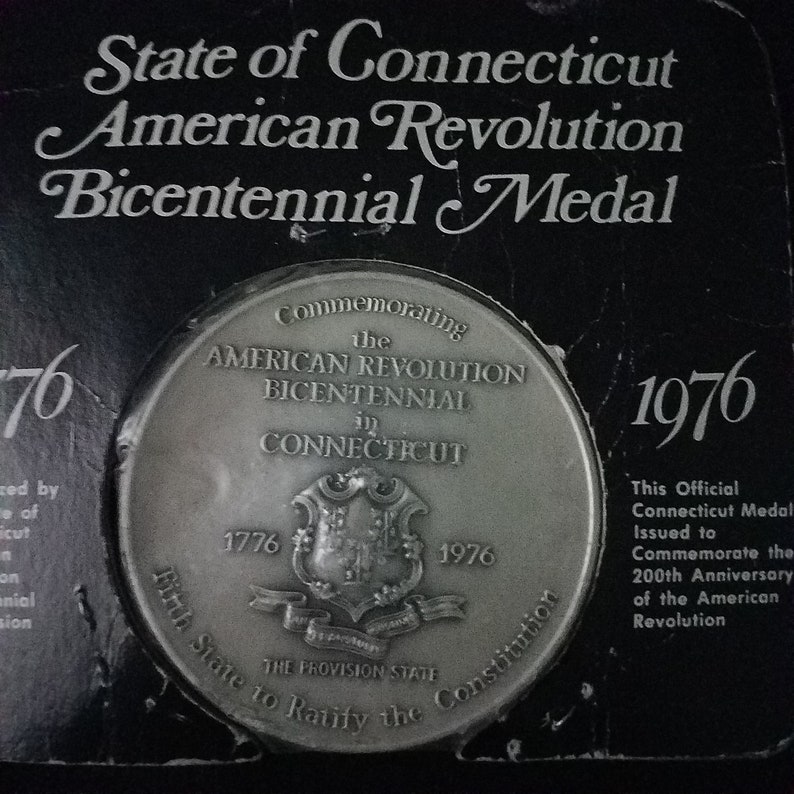 Official State of Connecticut Bicentennial Commemorative 5 Etsy