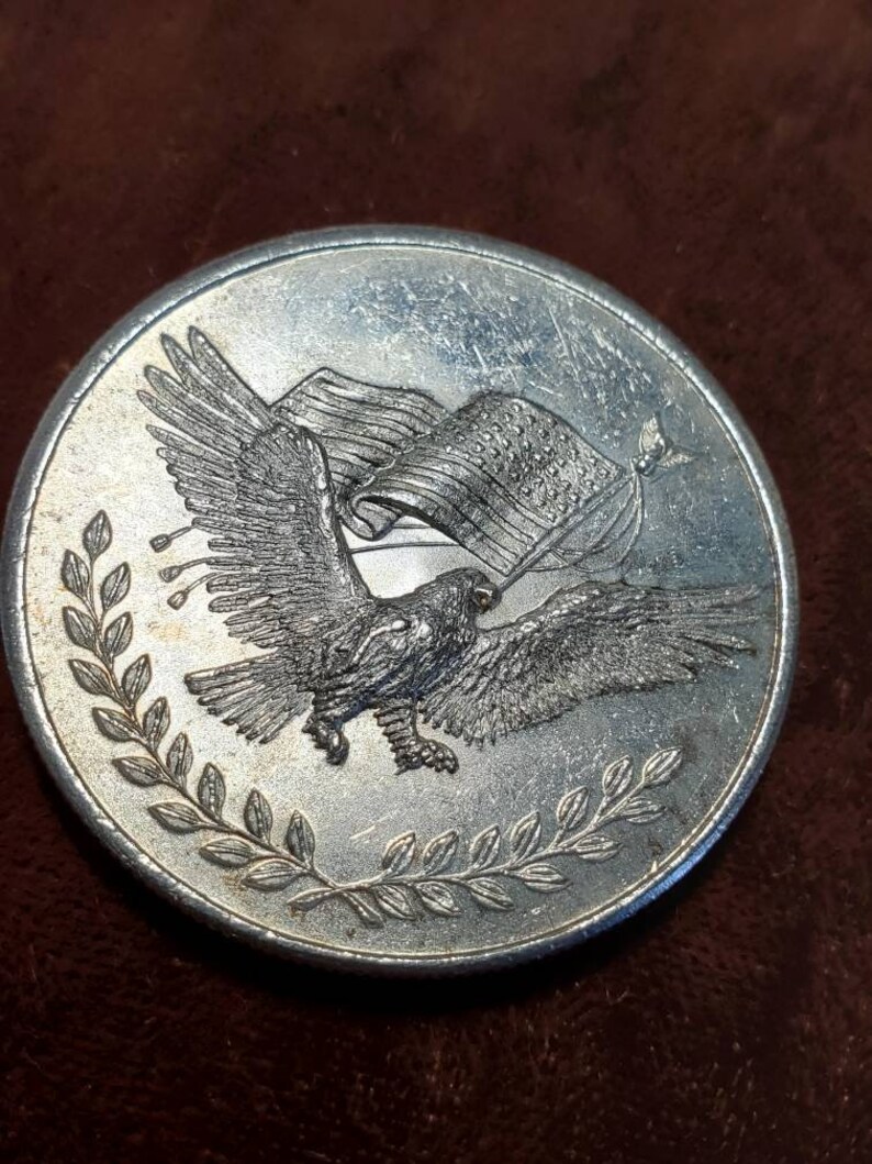 Eagle 1 Ounce 999 Vintage Silver Round / Coin Silver Trade Etsy