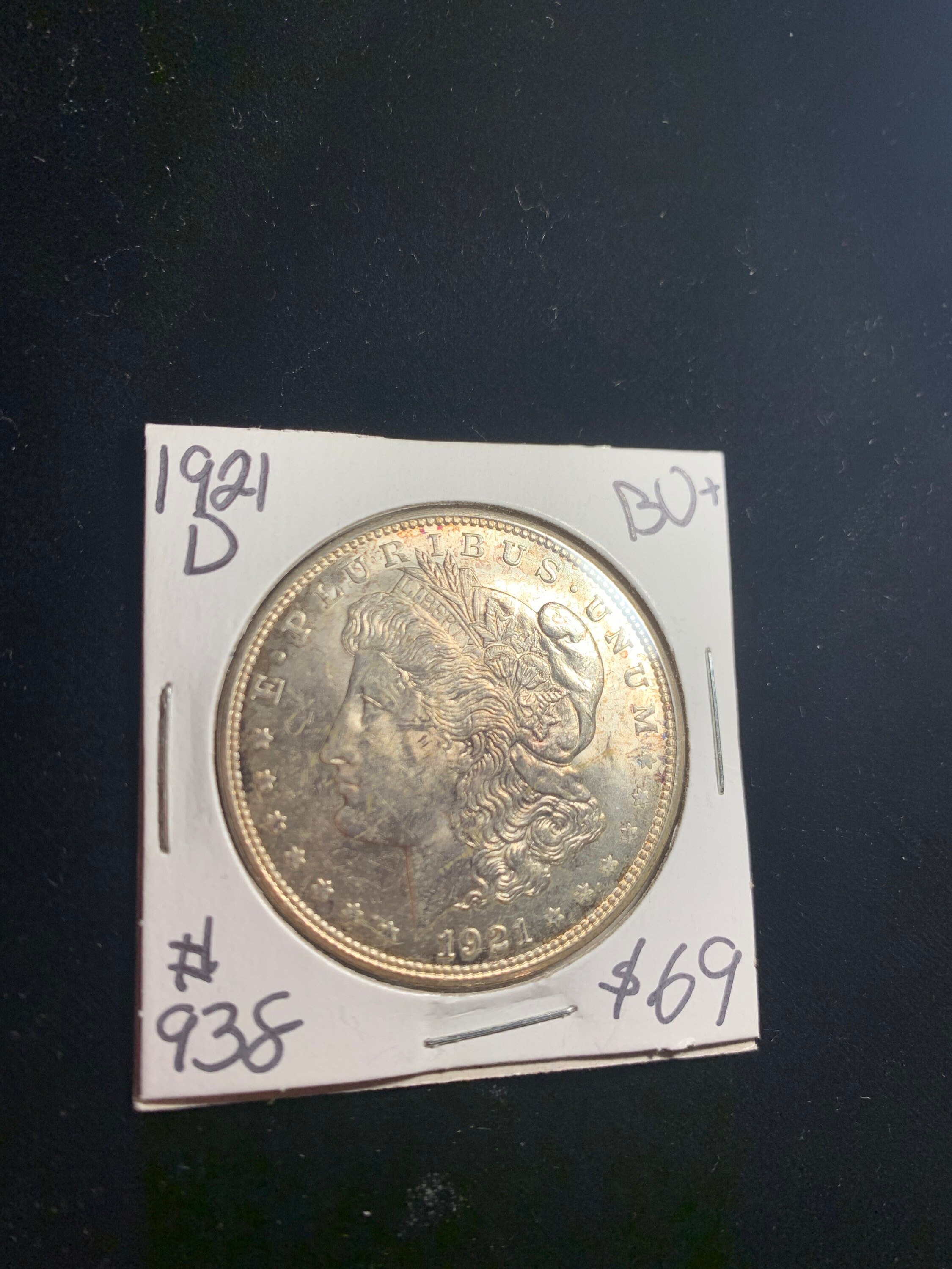 1921 Morgan Silver Dollar - Last Year Issue 90% $1 Bullion