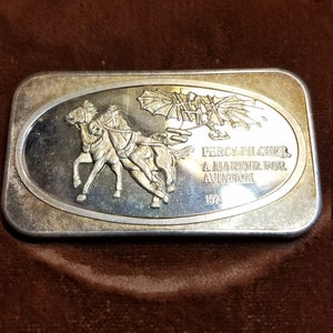 Percy Pilcher -  USSC  Vintage 999 1 ounce  Silver Bar!! Rare !  Lot# 1207