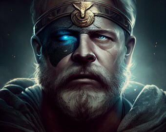 Digital Art Odin AllFather One Eye Norse God PNG files