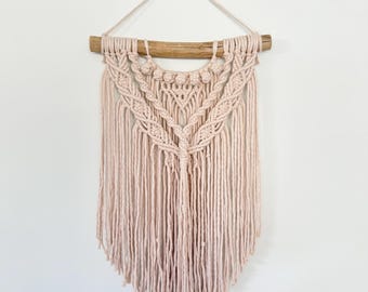 Boho Macrame Wall Hanging, Driftwood Decor, Bohemian Art