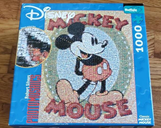 Mickey Mouse Photomosaics Puzzle 1000 Pieces Disney - Etsy