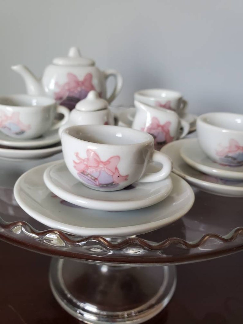 Vintage Children's Miniature Tea Set Chihucraft Bell Etsy