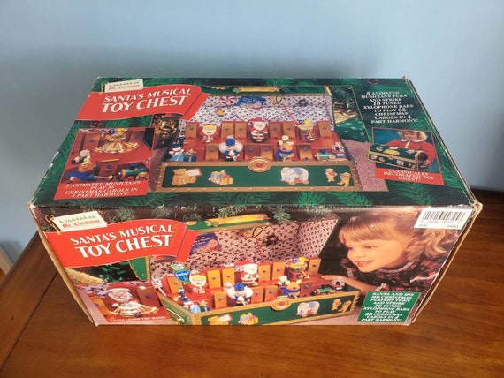 Vintage Santa's Musical Toy Chest by Mr. Christmas - Etsy