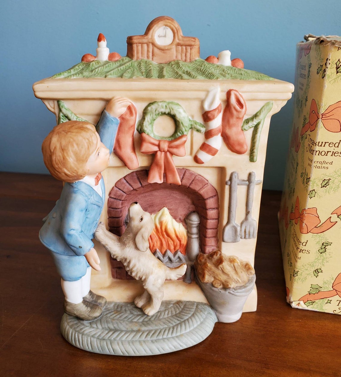 Vintage Enesco Christmas Music Box with Box Etsy