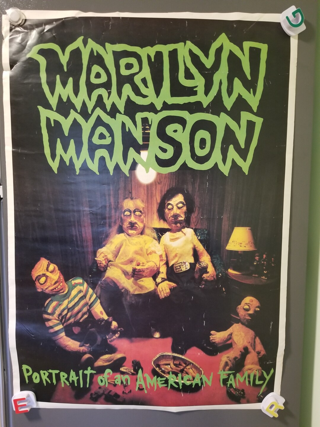 MARILYN MANSON☆非売品ポスター☆90s Vintage Marilyn Manson Poster (Mid-Late 1990s) #198659