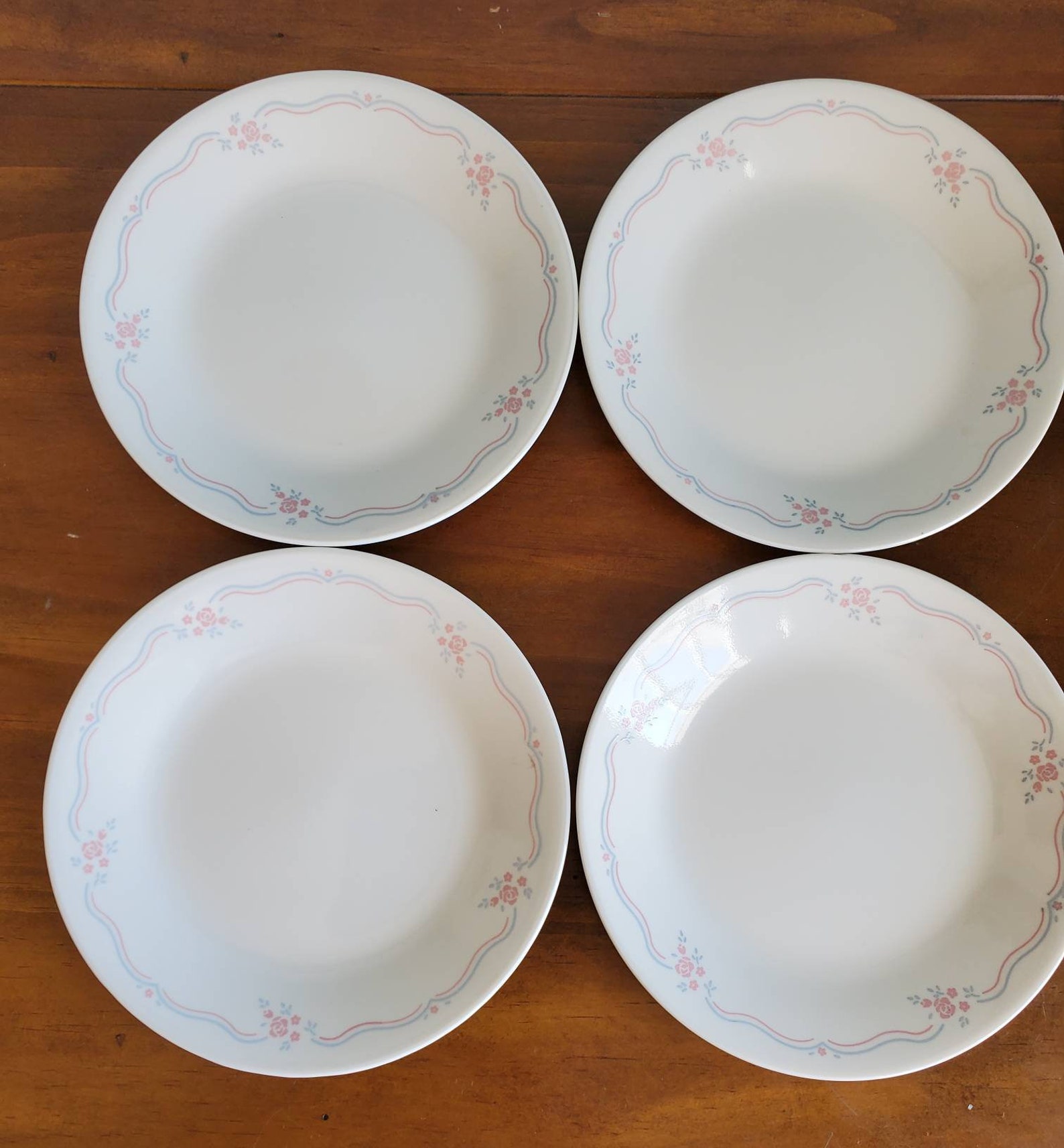 Corelle English Breakfast Bread Plate Set of four Etsy