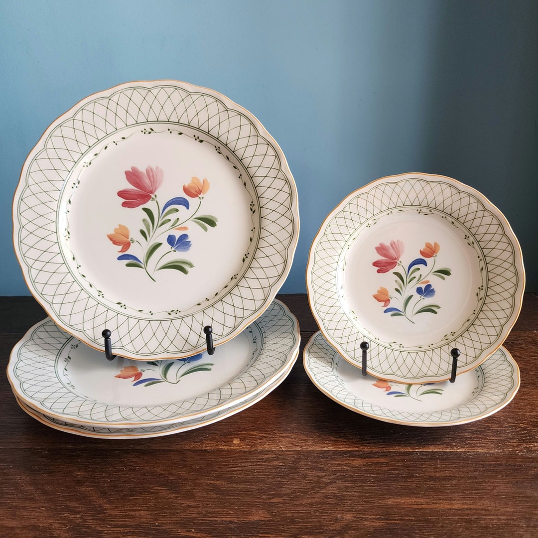 Vintage Hampton Dinner and Salad Plate Set by Nikko - Etsy