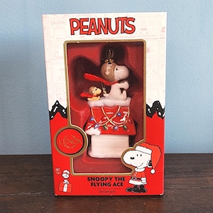 Vintage Lenox Peanuts Snoopy The Flying Ace Christmas Ornament