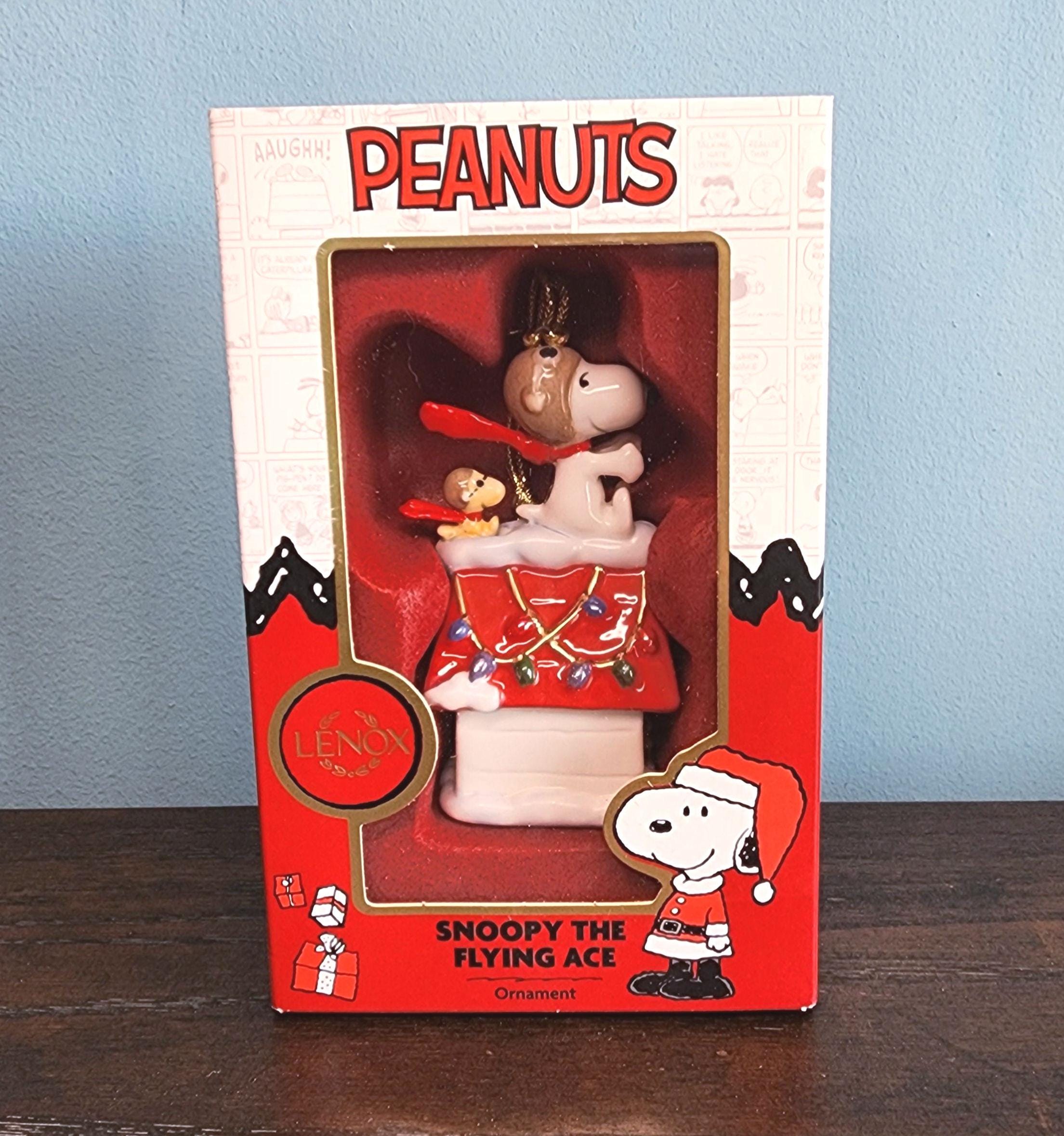 Vintage Lenox Peanuts Snoopy the Flying Ace Christmas Ornament - Etsy