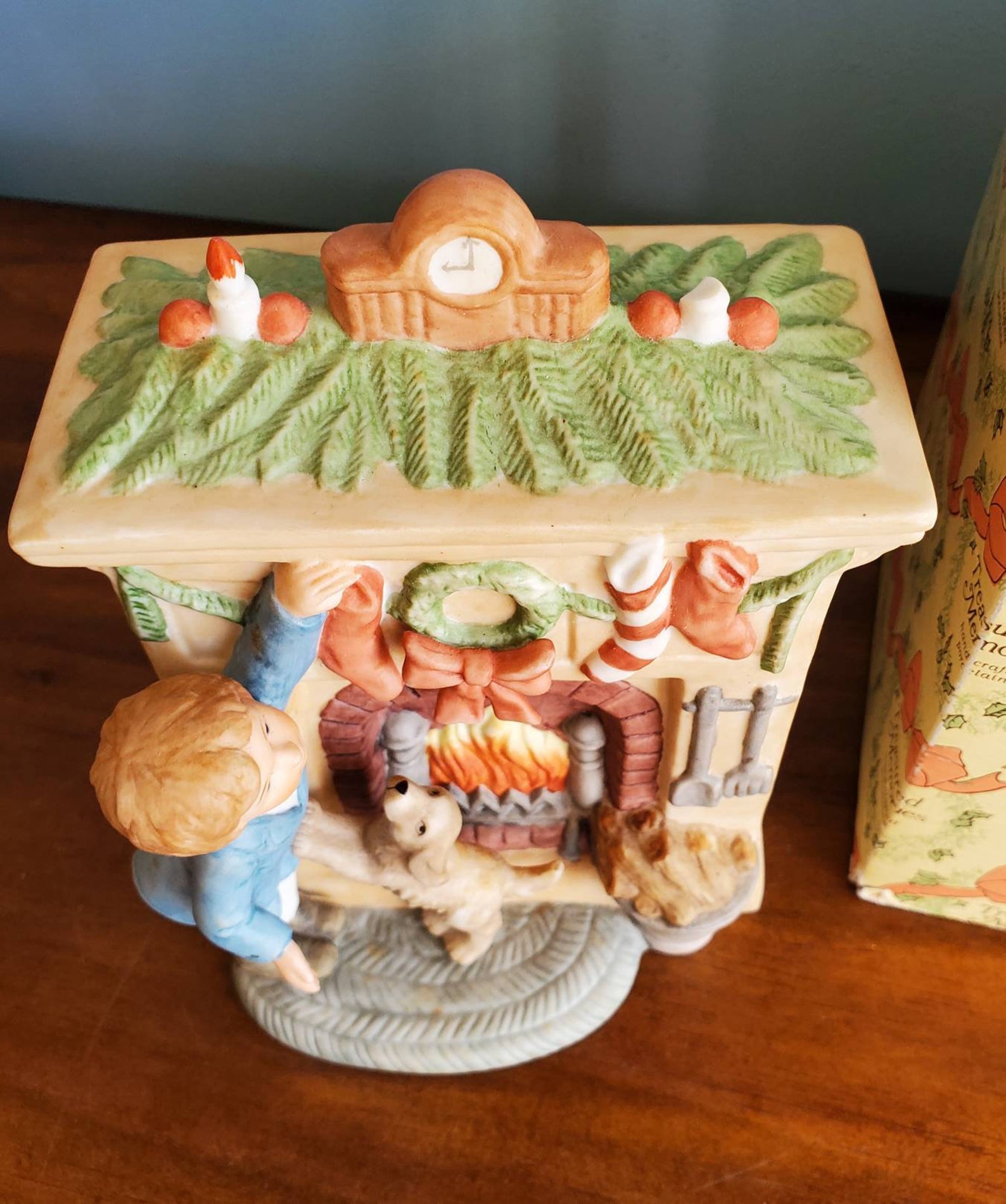 Vintage Enesco Christmas Music Box with Box Etsy