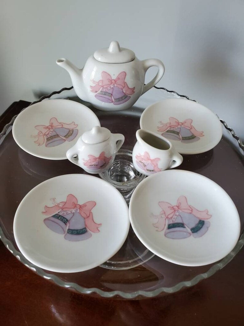 Vintage Children's Miniature Tea Set Chihucraft Bell Etsy