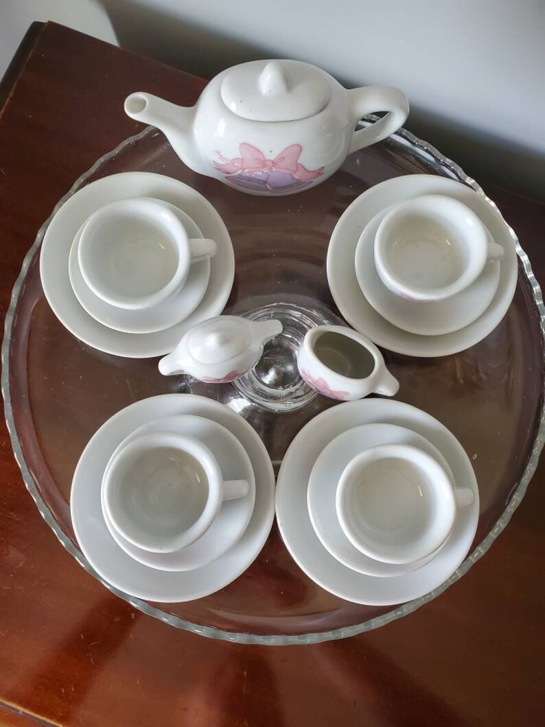 Vintage Children's Miniature Tea Set Chihucraft Bell Etsy