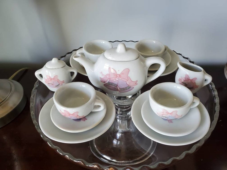 Vintage Children's Miniature Tea Set Chihucraft Bell Etsy