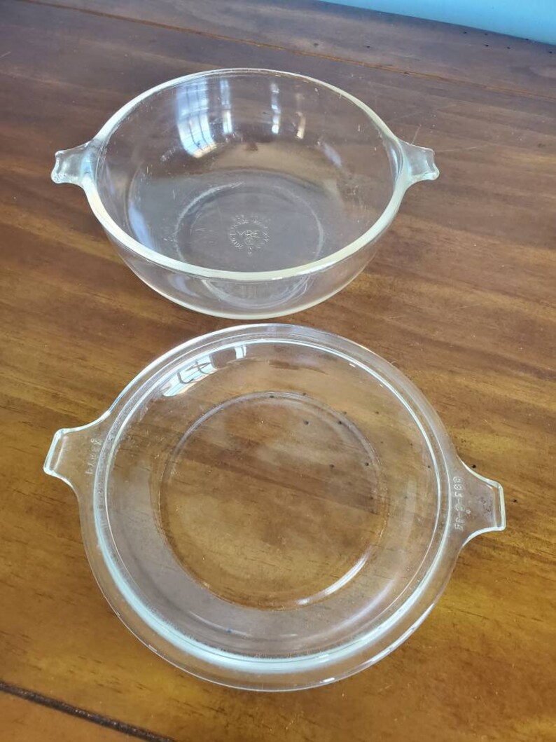Vintage Pyrex Glass Casserole Dish With Lid 019 20oz Etsy