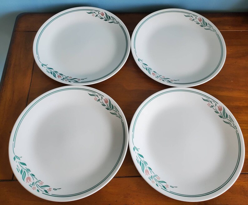 Corelle Rosemarie Dinner Plates Set of 4 Etsy